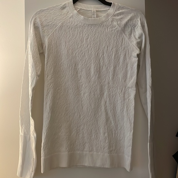 White Lululemon Rest Less Pull-over - Picture 2 of 4